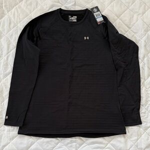 Under Armour Womens Fleece Lined Black Long Sleeve Shirt